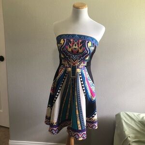 Flying tomato strapless boho mini dress small​